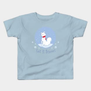 Let it Snow (Arctic Fox) Kids T-Shirt